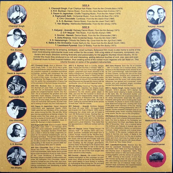 VARIOUS ARTISTS - BOLLYWOOD NUGGETS VOL II / THE INSTRUMENTALS (2025) - LP COMPILATION SIFIR PLAK