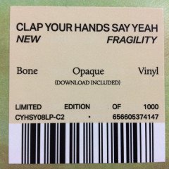 CLAP YOUR HANDS SAY YEAH - NEW FRAGILITY (2021) - LP BONE OPAQUE RENKLİ SIFIR PLAK