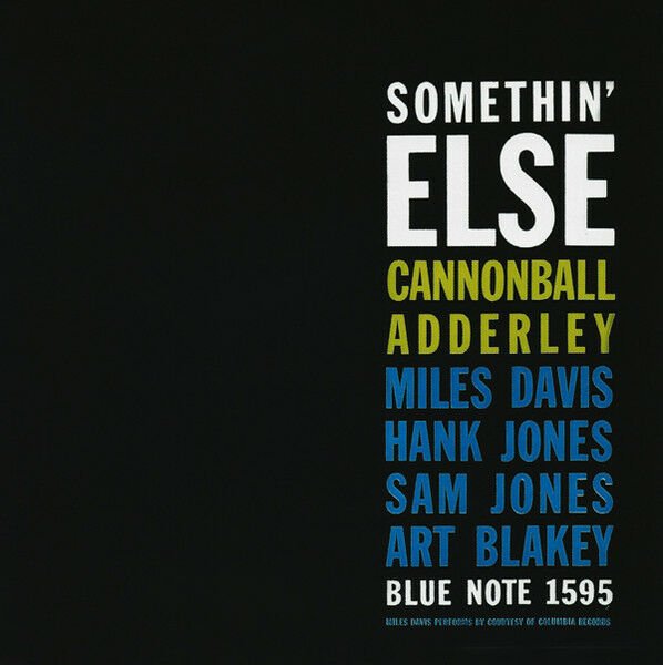CANNONBALL ADDERLEY – SOMETHIN' ELSE (1958) - CD REMASTERED 1999 REISSUE SIFIR
