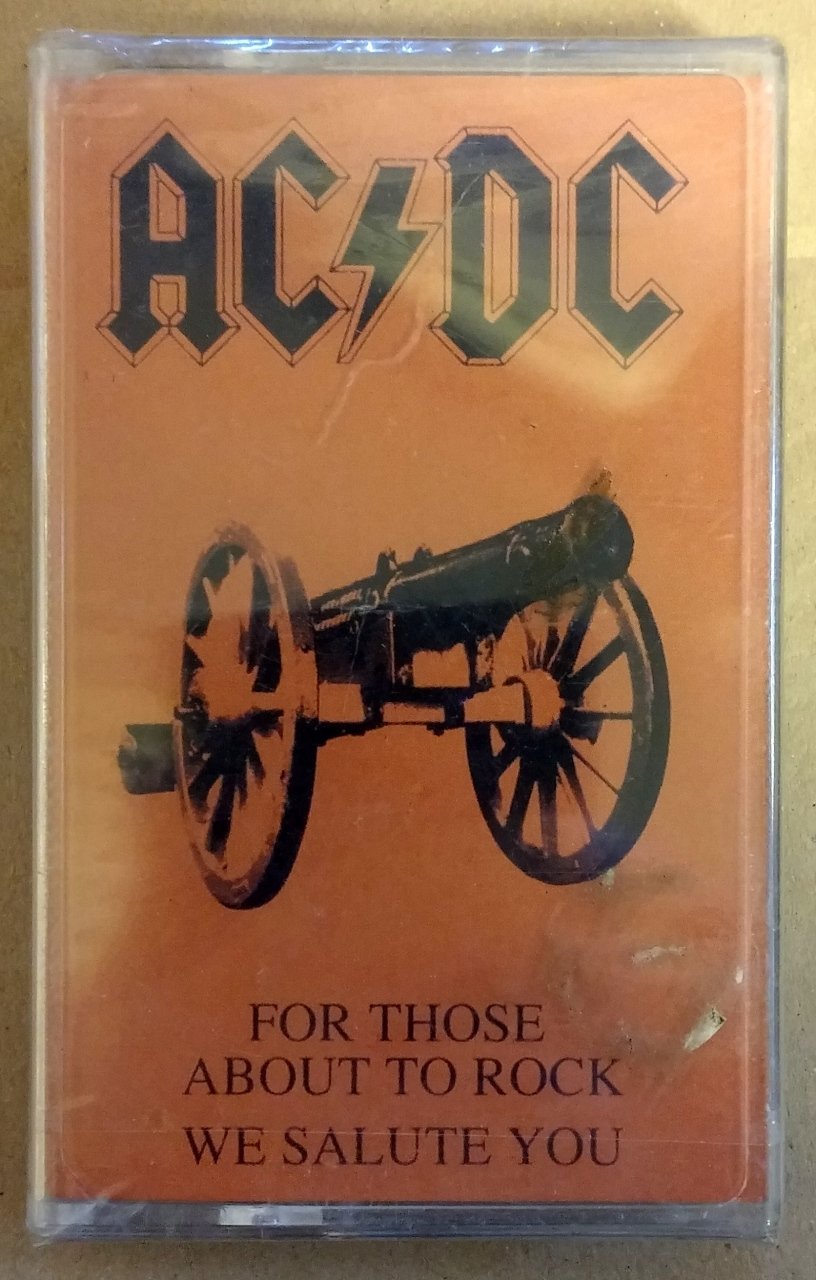 AC/DC - FOR THOSE ABOUT TO ROCK WE SALUTE YOU (1981) CASSETTE MMY MADE IN TURKEY ''NEW''