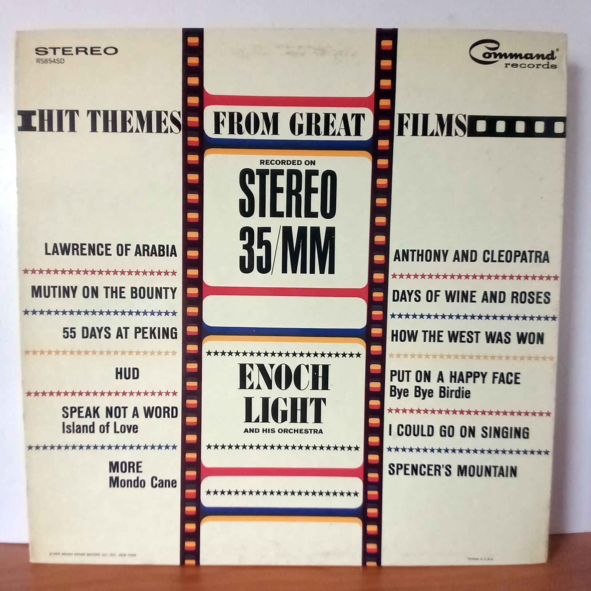 ENOCH LIGHT AND HIS ORCHESTRA – HIT THEMES FROM GREAT FILMS (1963) - LP 2.EL PLAK