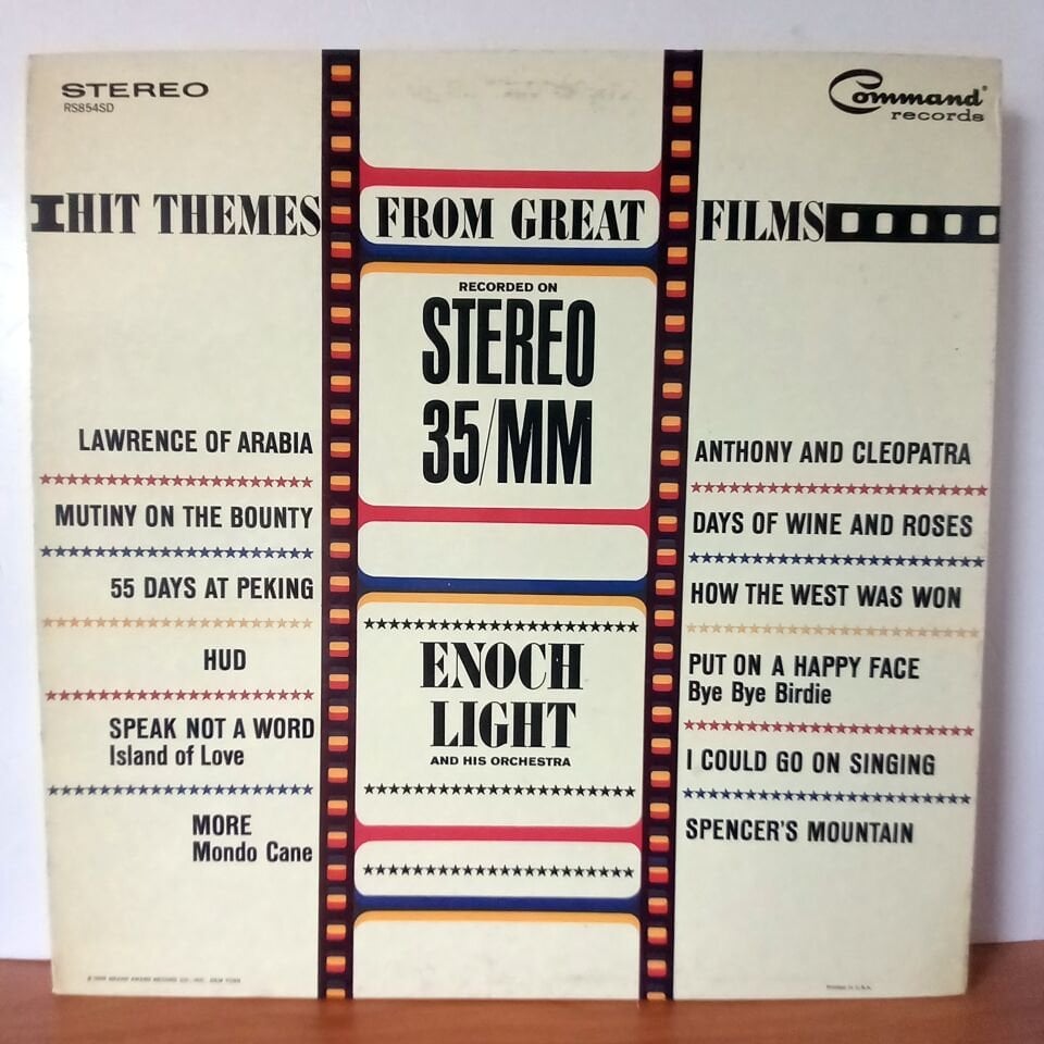 ENOCH LIGHT AND HIS ORCHESTRA – HIT THEMES FROM GREAT FILMS (1963) - LP 2.EL PLAK