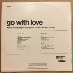 DIONNE WARWICK - GO WITH LOVE, SINGS RHE SONGS OF BURT BACHARACH & HAL DAVID (1970) 2.EL 2PLAK