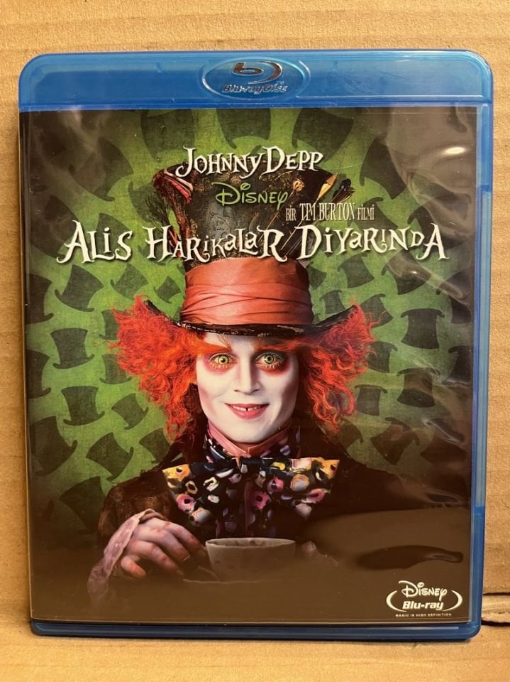 ALICE IN WONDERLAND - ALİS HARİKALAR DİYARINDA - TIM BURTON - JOHNNY DEPP - BLU RAY 2.EL