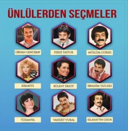 ÜNLÜLERDEN SEÇMELER (MÜSLÜM GÜRSES, FERDİ TAYFUR, KİBARİYE, İBRAHİM TATLISES, ORHAN GENCEBAY..)  - CD SIFIR