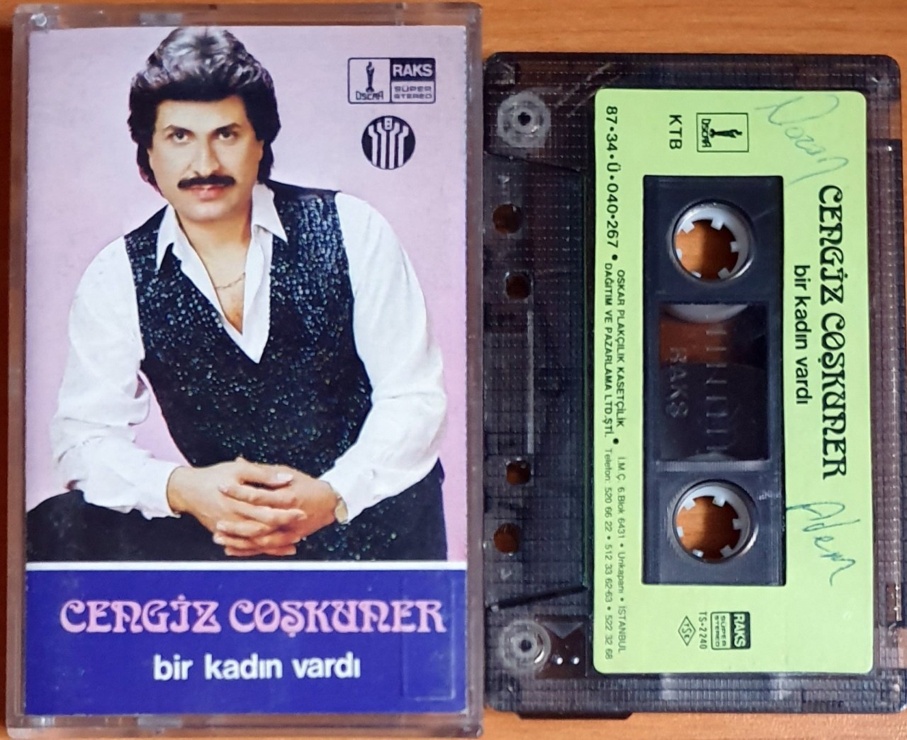 CENGİZ COŞKUNER - BİR KADIN VARDI (1987) - KASET OSKAR 2.EL