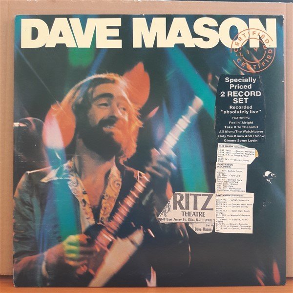 DAVE MASON - CERTIFIED LIVE (1976) - LP 2.EL 2PLAK