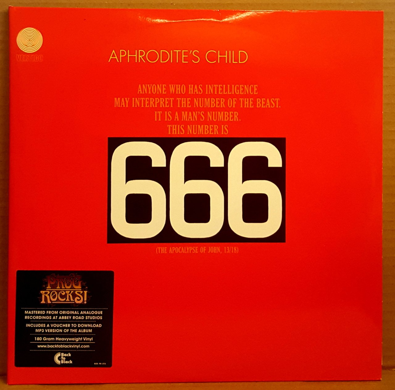 APHRODITE'S CHILD - 666 (1972) - 2LP 180GR 2014 EDITION SIFIR GİBİ 2.EL