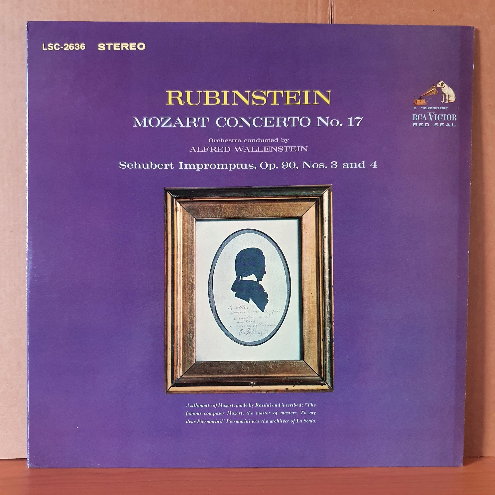 MOZART: CONCERTO NO.17 / RUBINSTEIN - LP 2.EL PLAK
