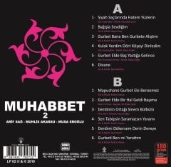 MUHABBET 2 - MUHLİS AKARSU MUSA EROĞLU ARİF SAĞ - LP PLAK SIFIR