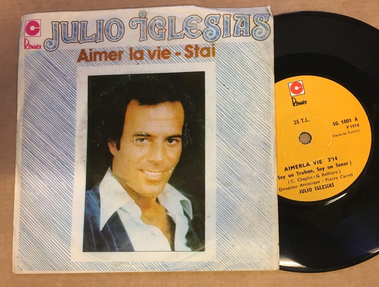 JULIO IGLESIAS - AIMER LA VIE / STAI 7'' 45 DEVİR