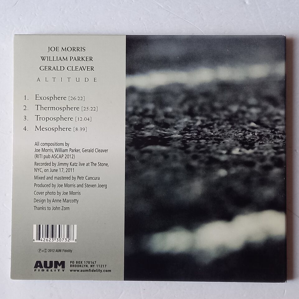 JOE MORRIS, WILLIAM PARKER, GERALD CLEAVER – ALTITUDE (2012) - CD DIGIPAK 2.EL