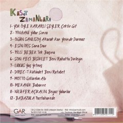 KASET ZAMANLARI - KARIŞIK TÜRKÇE ROCK (2015) - CD SIFIR