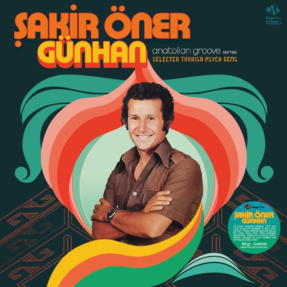 ŞAKİR ÖNER GÜNHAN - ANATOLIAN GROOVE SERIES (2024) - LP 180GR GATEFOLD SARI RENKLİ SIFIR PLAK