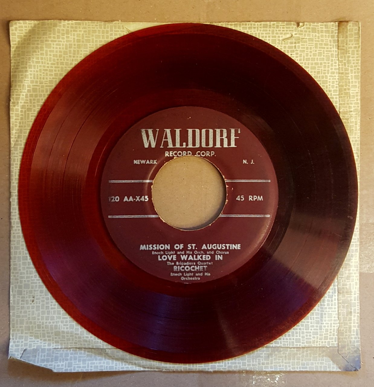 RENKLİ 45LİK VARIOUS ARTISTS - MISSION OF ST.AUGUSTINE - 7'' 45 DEVİR SINGLE PLAK