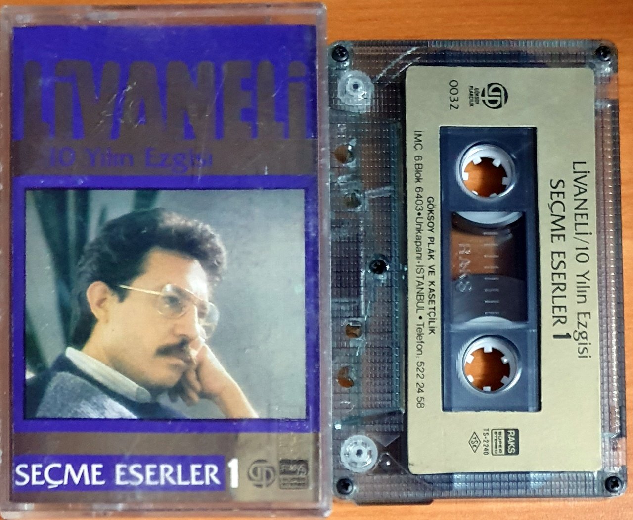 ZÜLFÜ LİVANELİ - 10 YILIN EZGİSİ / SEÇME ESERLER 1 - KASET GÖKSOY 2.EL