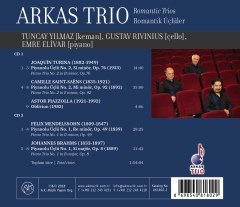 ARKAS TRIO - ROMANTİK ÜÇLÜLER (TUNCAY YILMAZ, GUSTAV RİVİNİUS, EMRE ELİVAR) - 2CD SIFIR