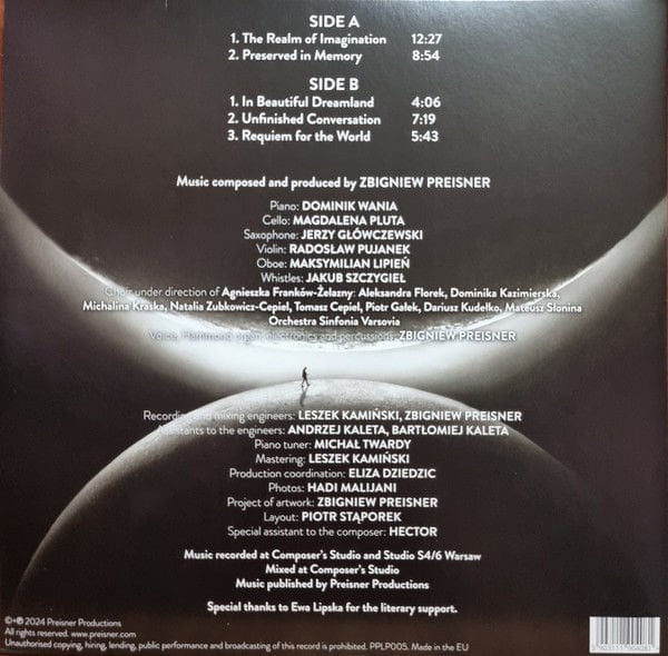 ZBIGNIEW PREISNER - MELANCHOLY (2024) - LP CONTEMPORARY CLASSICAL CHORAL  SIFIR PLAK