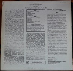 MENDELSSOHN: STRING SYMPHONIES NOS. 6,7 & 10, ENSEMBLE 13 BADEN, MANFRED REICHERT - LP 2.EL