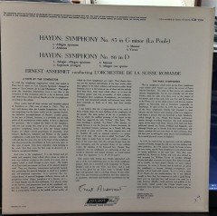 HAYDN: SYMPHONY NO.83 & 86, L'ORCHESTRE DE LA SUISSE ROMANDE, ERNEST ANSERMET - PLAK 2.EL