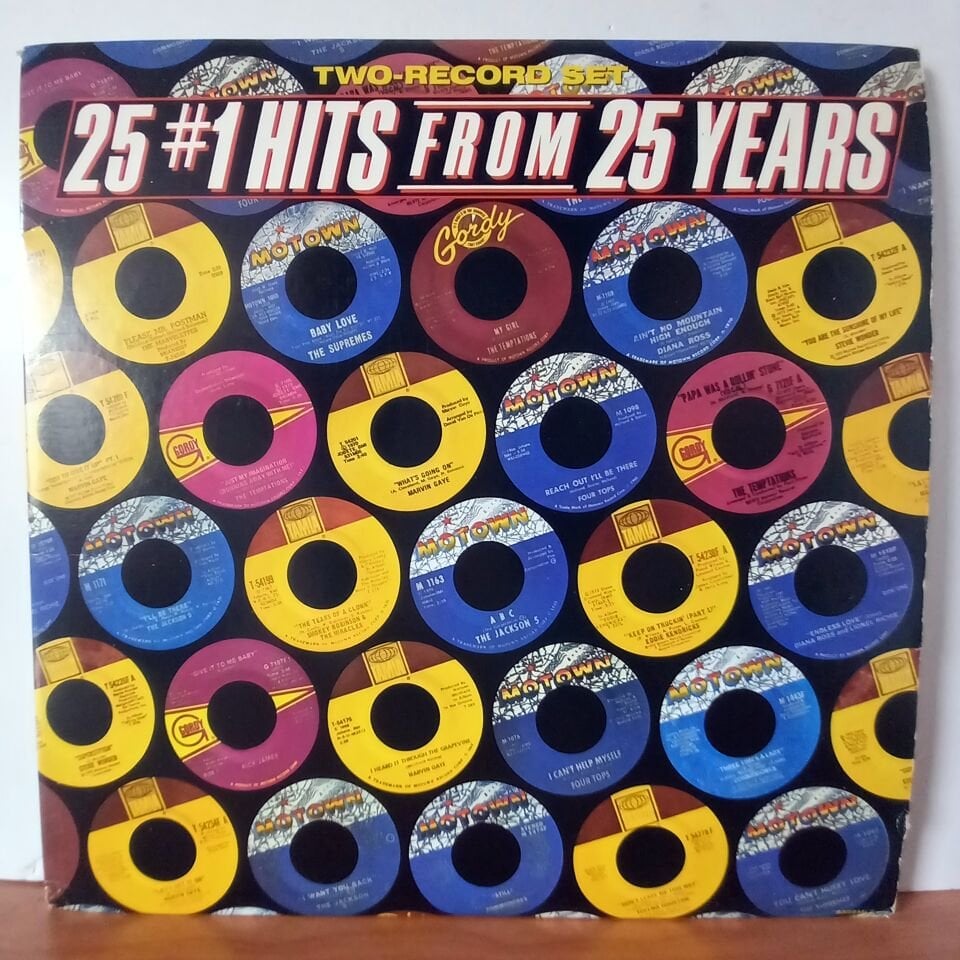 VARIOUS – 25 #1 HITS FROM 25 YEARS / THE SUPREMES, MARVIN GAYE, THE JACKSON 5, STEVIE WONDER, COMMODORES, DIANA ROSS (1983) - 2LP 2.EL PLAK