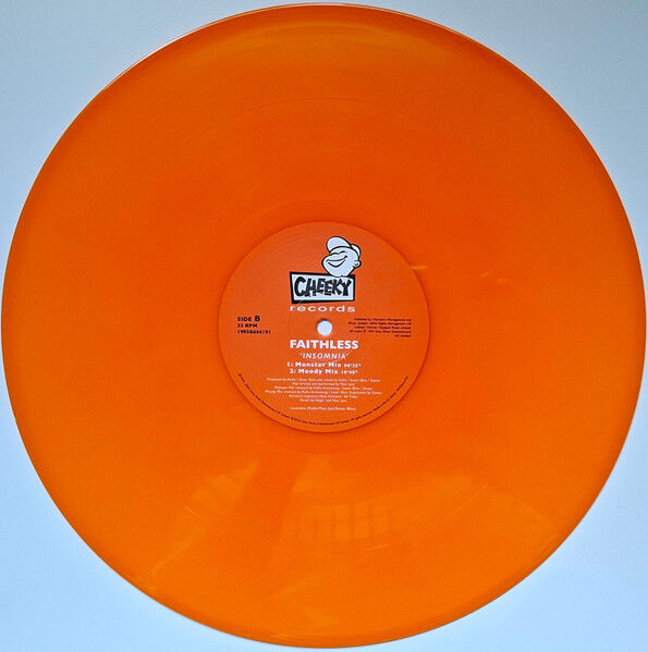 FAITHLESS - INSOMNIA (1995) - 12'' 45RPM MAXI SINGLE 2026 ORANGE COLOURED EDITION SIFIR PLAK