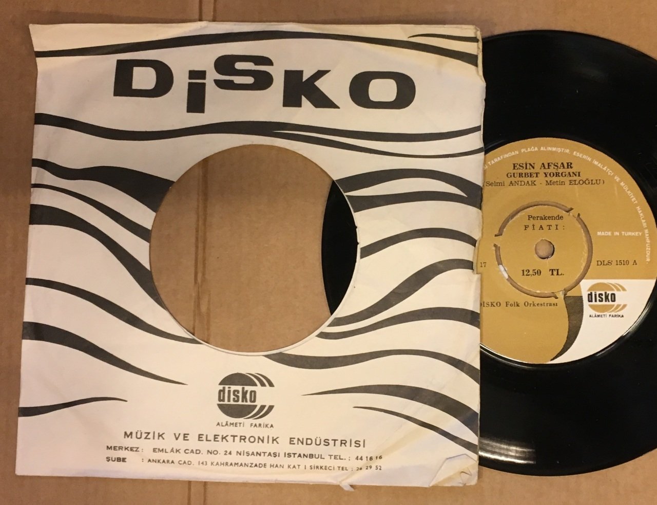 ESİN AFŞAR - GURBET YORGANI / ELİF 7'' 45 DEVİR