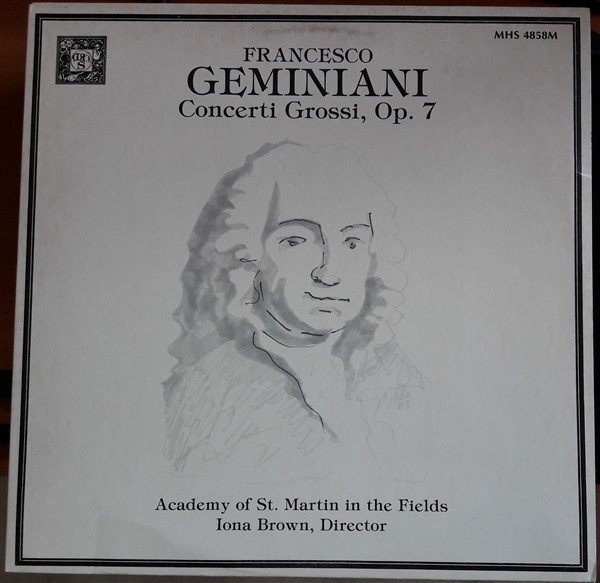 GEMINIANI: CONCERTO GROSSI, ACADEMY OF ST. MARTIN IN THE FIELDS, IONA BROWN - LP 2.EL