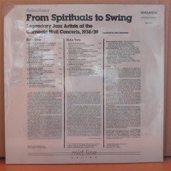 FROM SPIRITUALS TO SWING - CARNEGIE HALL CONCERTS, 1938/39 (1973) - LP DÖNEM BASKISI SIFIR PLAK