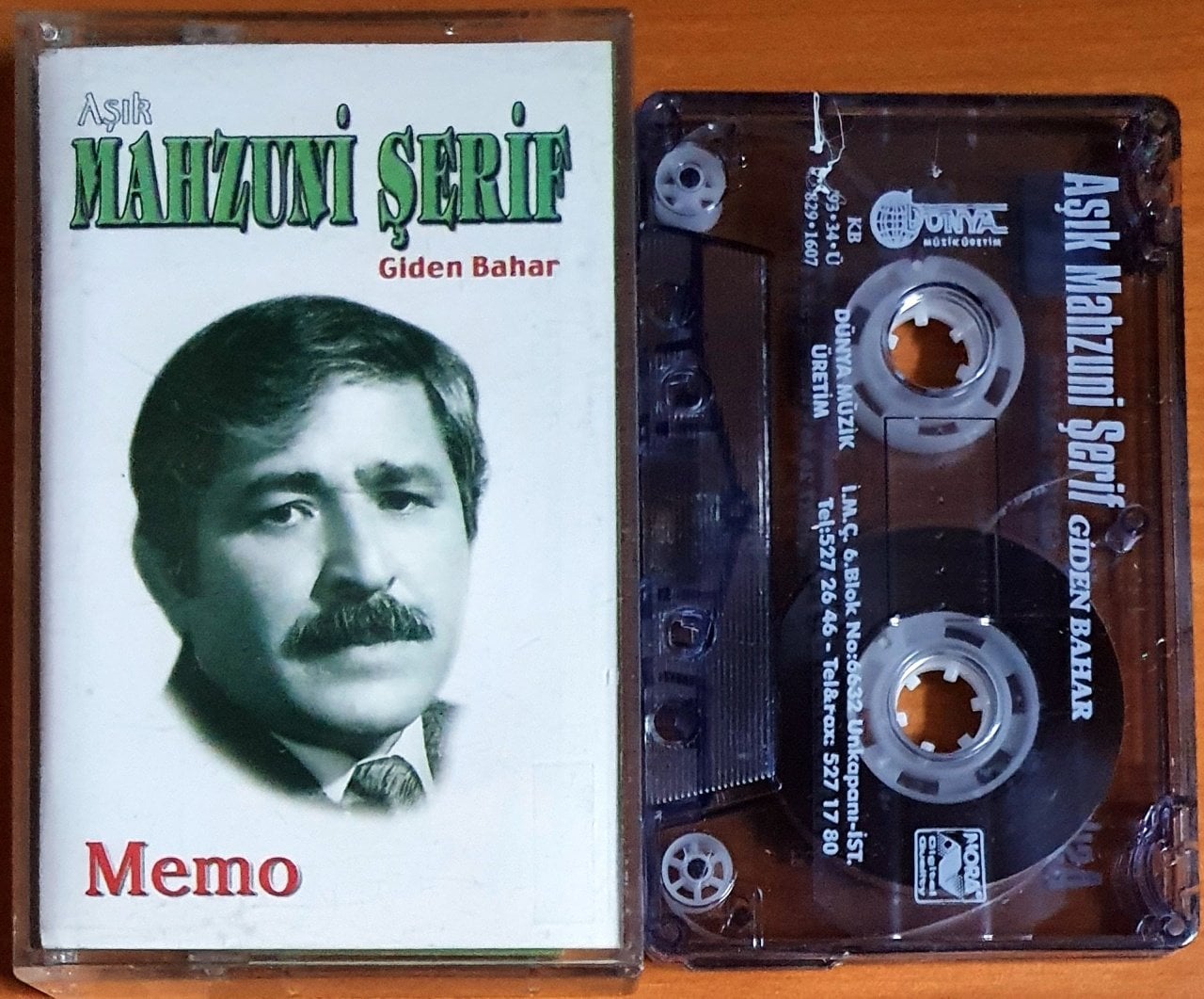AŞIK MAHZUNİ ŞERİF - GİDEN BAHAR / MEMO (1993) - KASET DÜNYA MÜZİK 2.EL