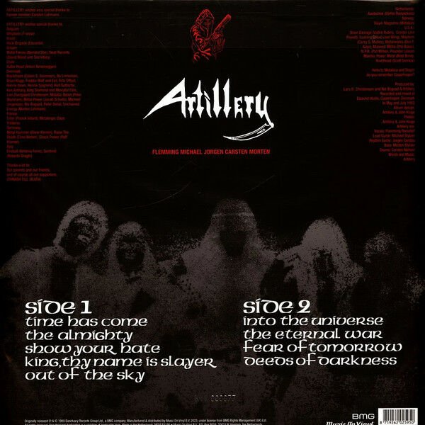 ARTILLERY – FEAR OF TOMORROW (1985) - LP 2023 LIMITED EDITION NUMBERED GREY VINYL SIFIR PLAK