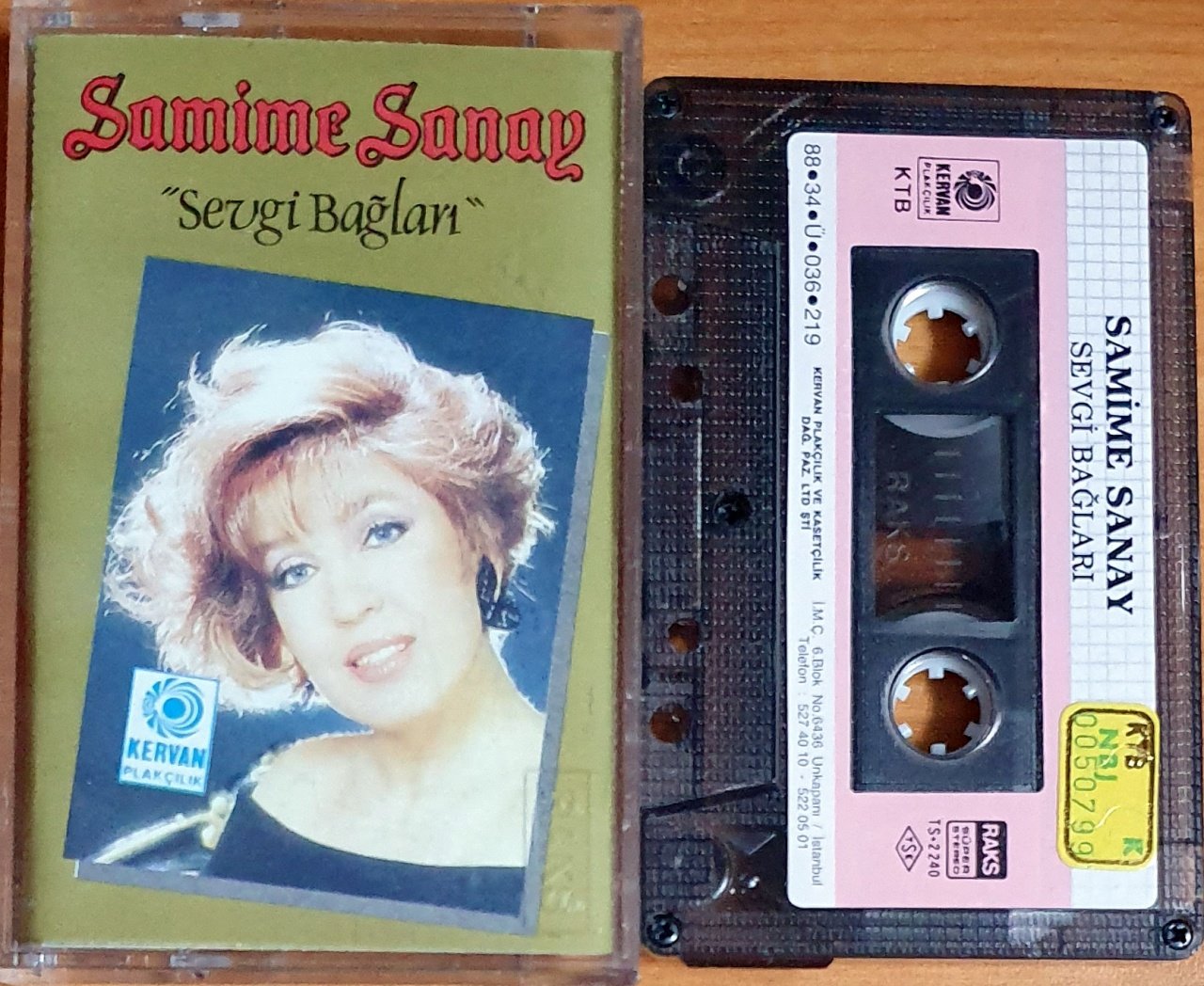 SAMİME SANAY - SEVGİ BAĞLARI (1988) - KASET KERVAN 2.EL