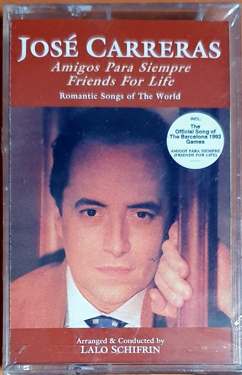 JOSE CARRERAS - AMIGOS PARA SIEMPRE / FRIENDS FOR LIFE (1992) - KASET MMY SIFIR