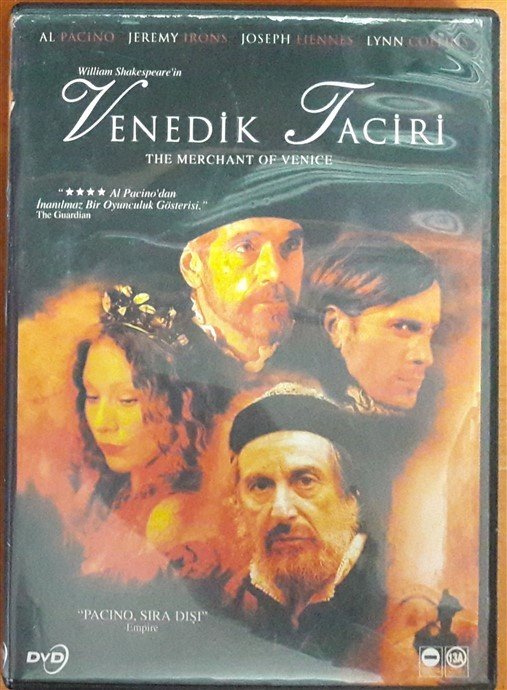 VENEDİK TACİRİ - The MERCHANT OF VENICE - AL PACINO - JEREMY IRONS - JOSEPH FIENNES - MICHAEL RADFORD - DVD 2.EL (SHAKESPEARE)