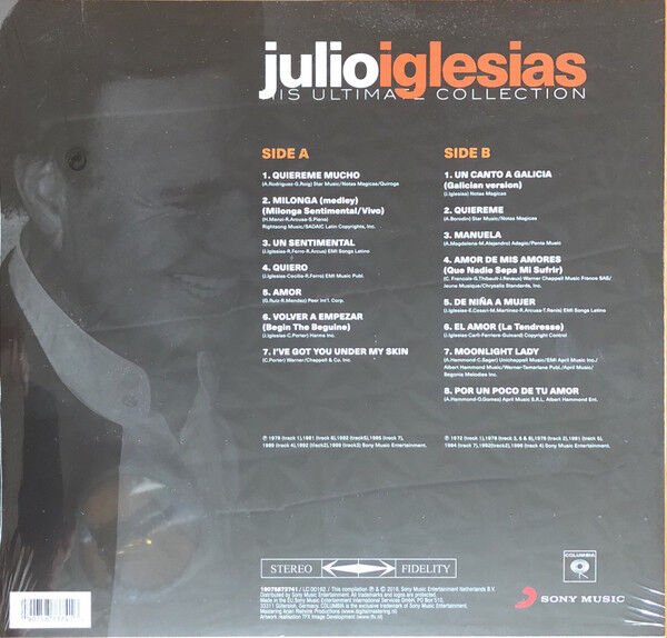 JULIO IGLESIAS – HIS ULTIMATE COLLECTION (2016) - LP COMPILATION 2023 REISSUE VINYL SIFIR PLAK
