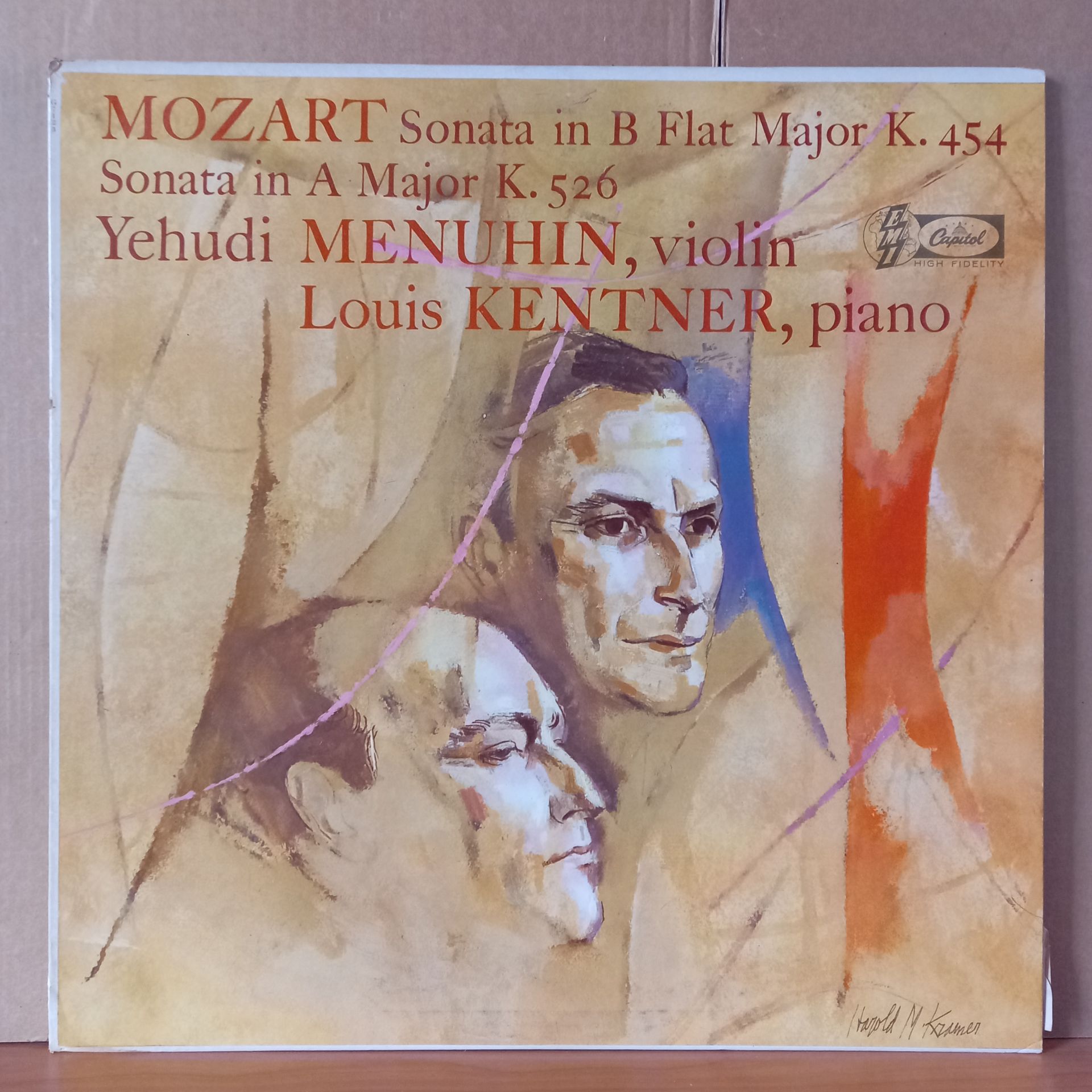 MOZART: SONATA IN B FLAT MAJOR, SONATA IN A MAJOR / YEHUDI MENUHIN, LOUIS KENTNER (1958) - LP 2.EL PLAK