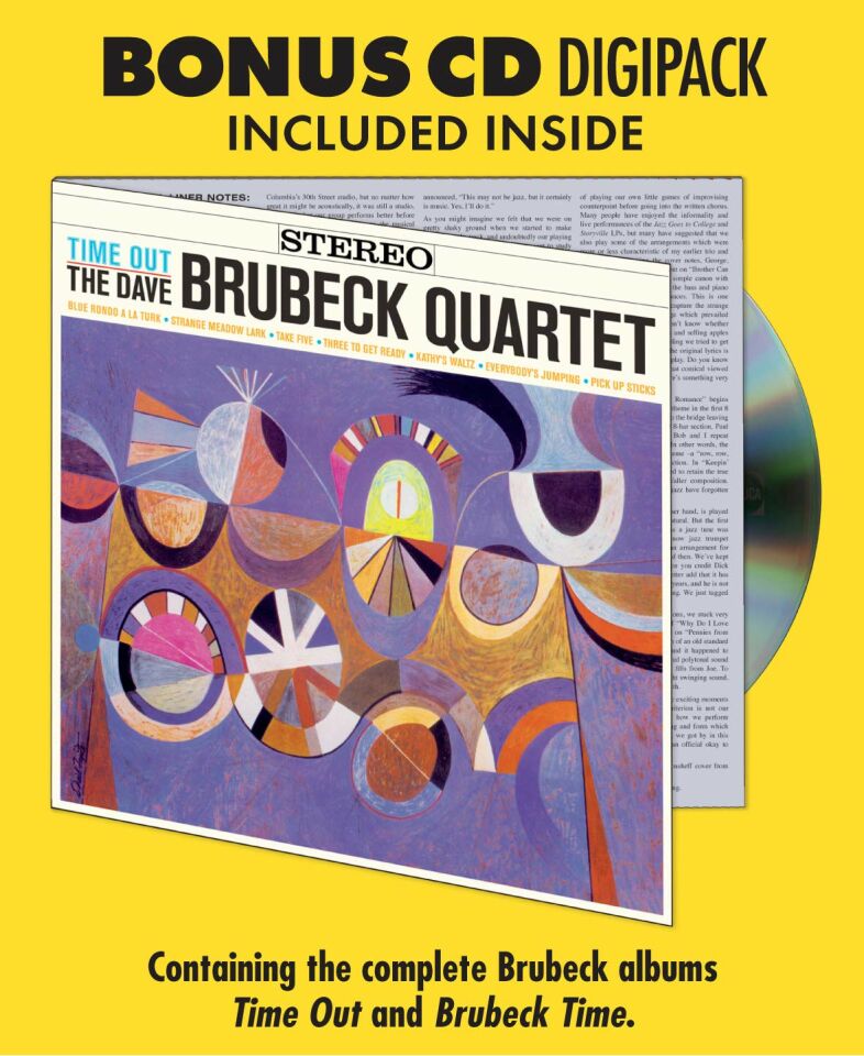 DAVE BRUBECK QUARTET - TIME OUT (1959) - LP + CD 2020 EDITION SIFIR PLAK