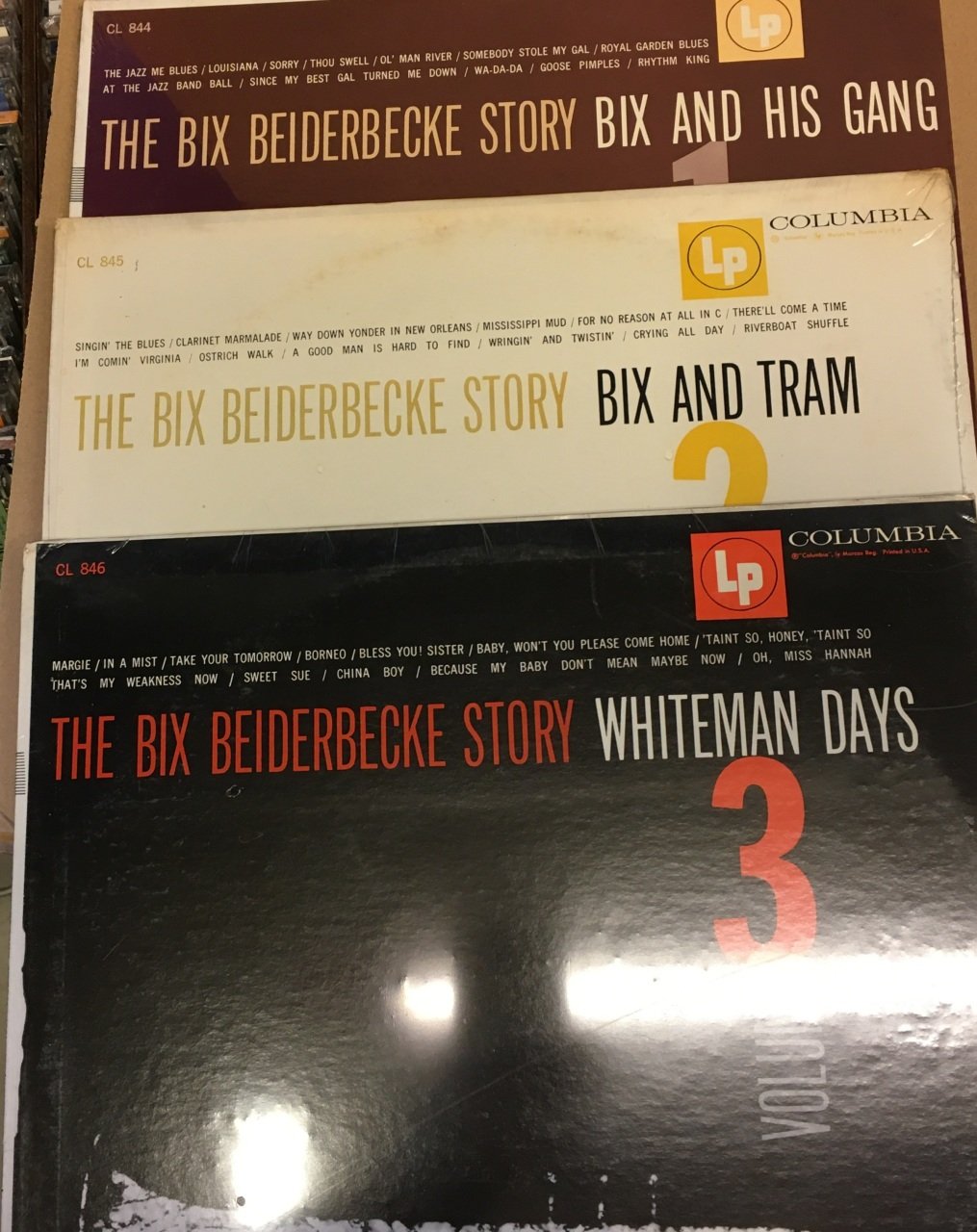 THE BIX BEIDERBECKE STORY VOLUME 1, 2, 3 DÖNEM BASKI SIFIR 3PLAK