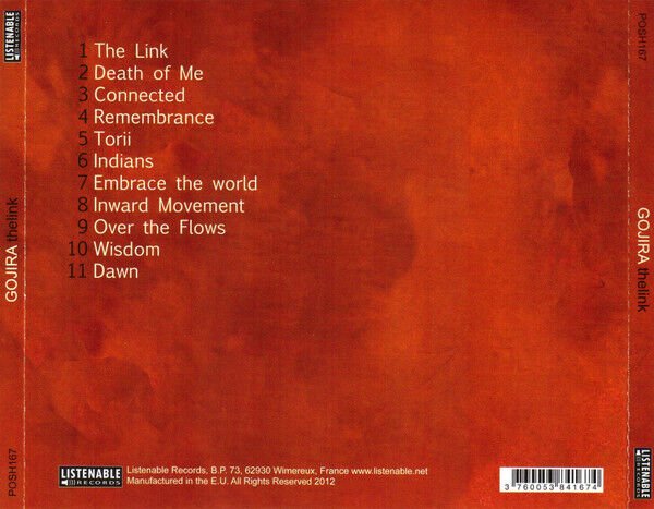 GOJIRA – THE LINK (2003) - CD REISSUE JEWEL CASE AMBALAJINDA SIFIR