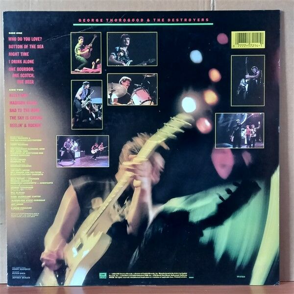 GEORGE THOROGOOD & THE DESTROYERS – LIVE (1986) - LP 2.EL PLAK