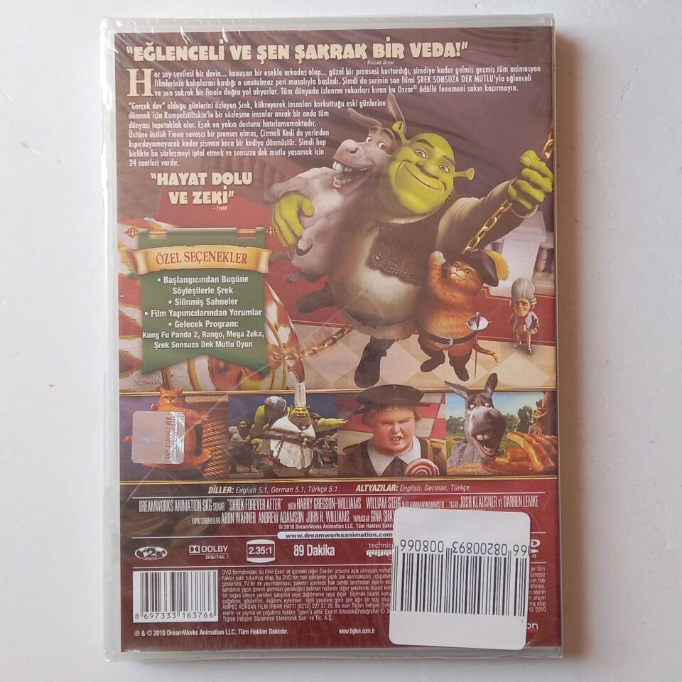 SHREK ŞREK: SONSUZA DEK MUTLU / SON BÖLÜM - DVD AMBALAJINDA SIFIR