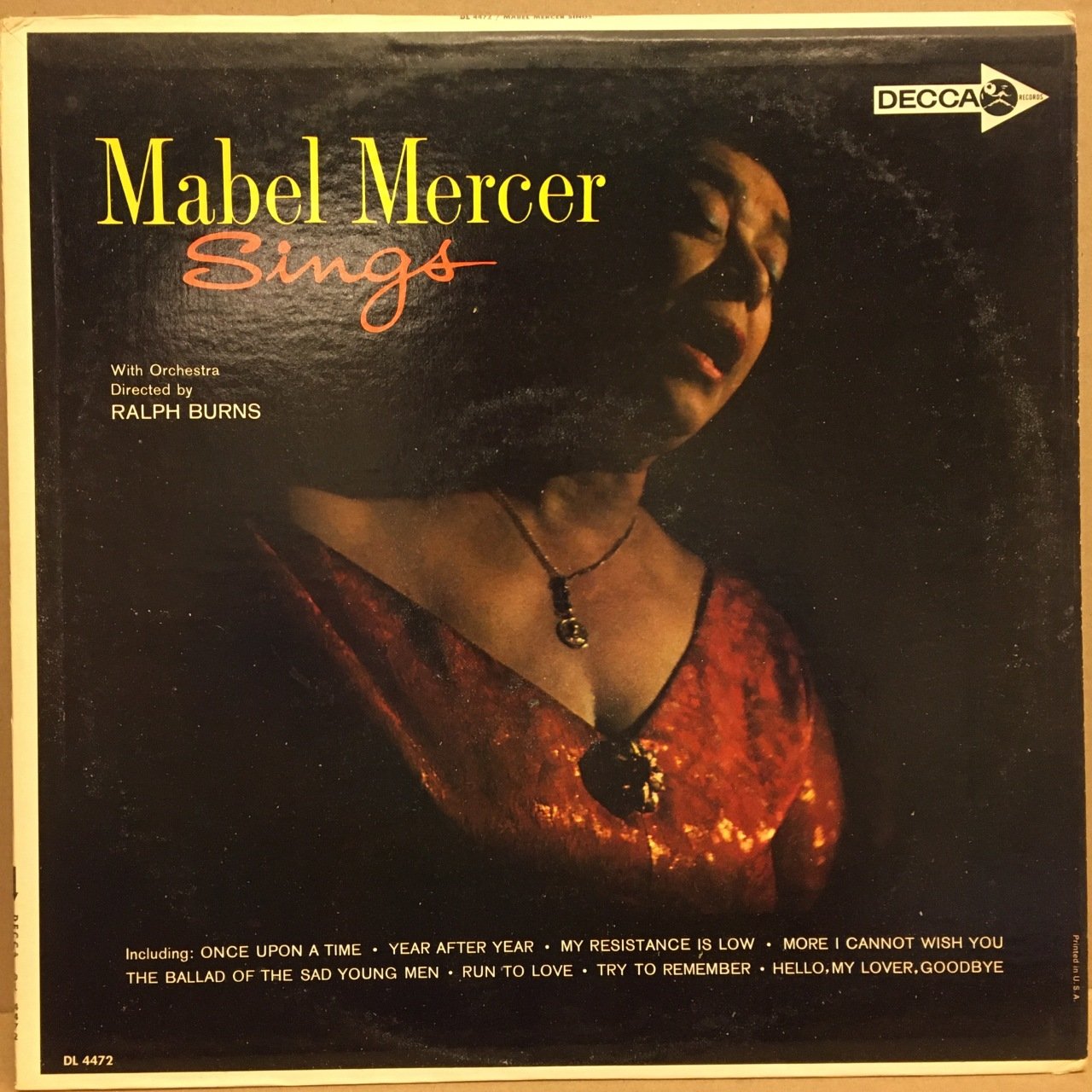 MABEL MERCER - SINGS 1964 MONO 2.EL PLAK