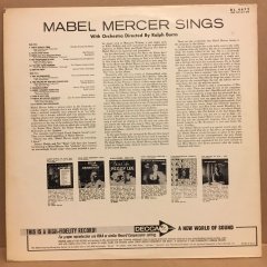 MABEL MERCER - SINGS 1964 MONO 2.EL PLAK