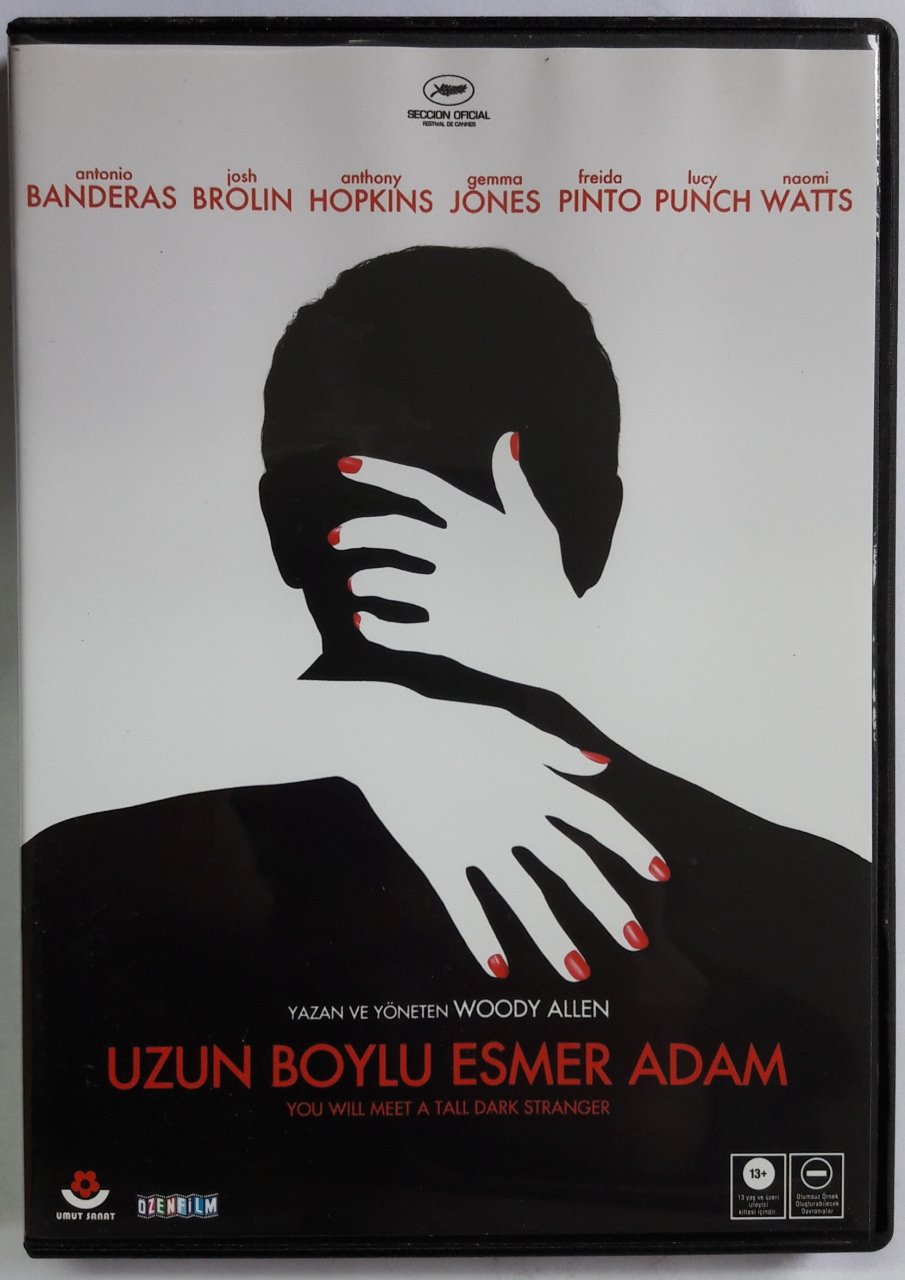 UZUN BOYLU ESMER ADAM - YOU WILL MEET A TALL DARK STRANGER - ANTONIO BANDERAS - ANTHONY HOPKINS - NAOMI WATTS - WOODY ALLEN - DVD 2.EL