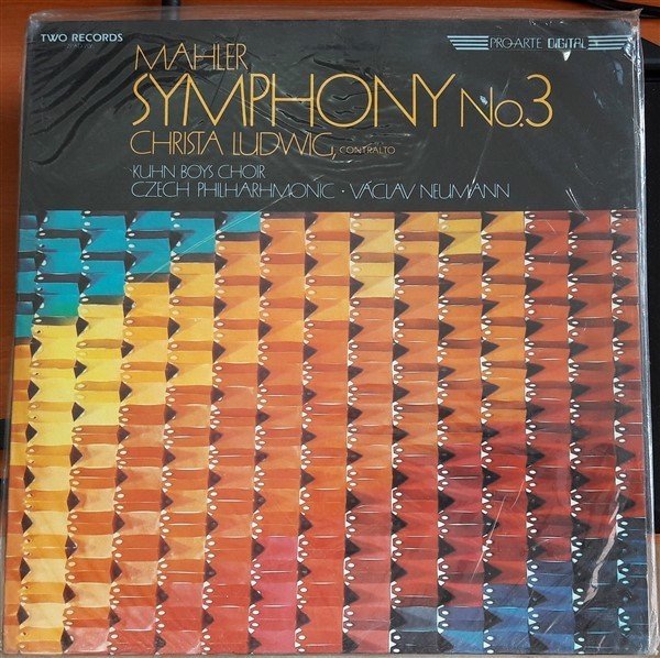 MAHLER: SYMPHONY NO.3, KUHN BOYS CHOIR, VACLAV NEUMANN - 2PLAK SIFIR