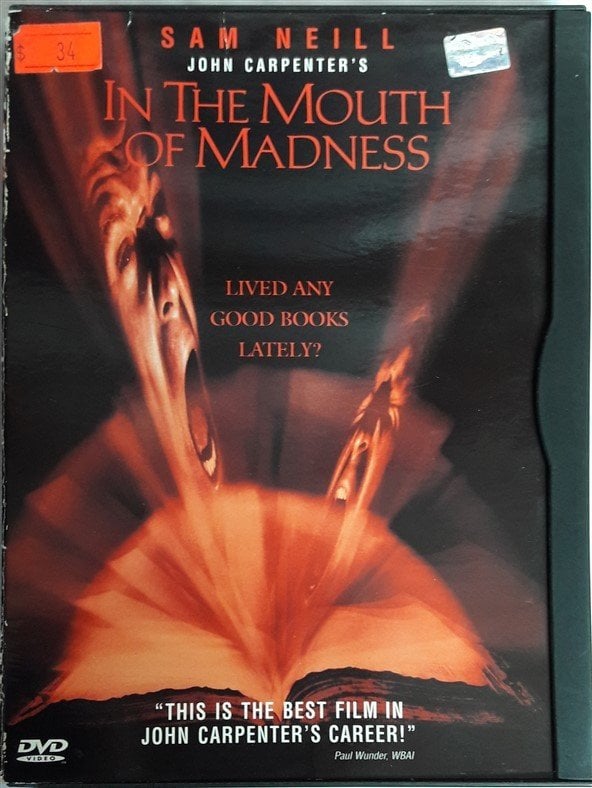 IN THE MOUTH OF MADNESS - SAM NEILL - CHARLON HESTON - JOHN CARPENTER - SNAPCASE DVD 2.EL (1* BÖLGE)