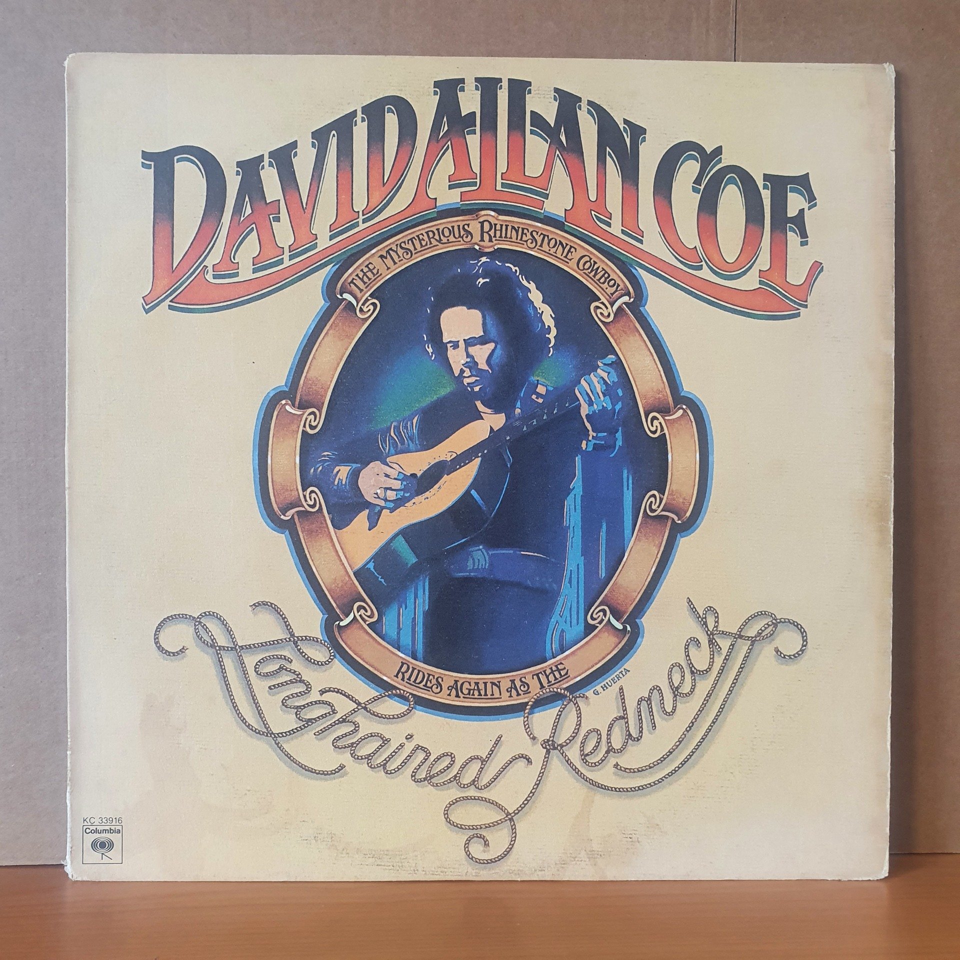 DAVID ALLAN COE - LONHAIRED REDNECK (1976) - LP 2.EL PLAK