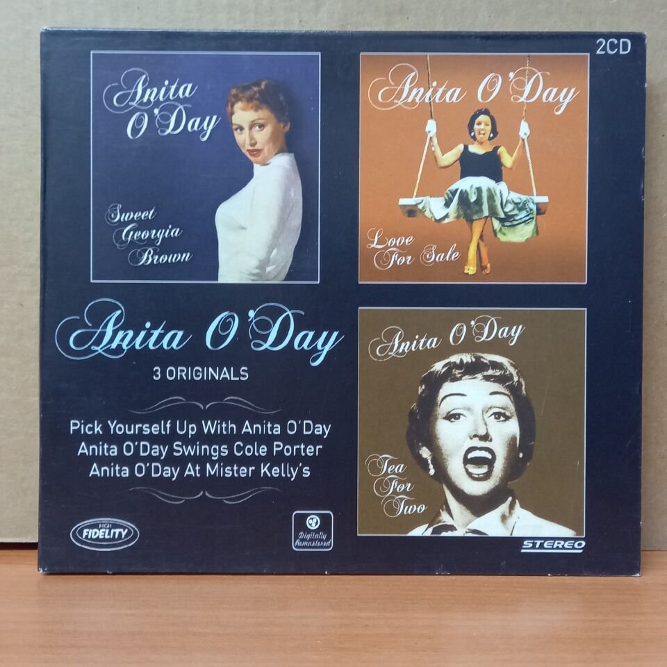 ANITA O'DAY - 3 ORIGINALS: PICK YOURSELF UP WITH ANITA O'DAY / ANITA O'DAY SWINGS COLE PORTER / ANITA O'DAY AT MISTER KELLY'S (2010) - 2CD 2.EL