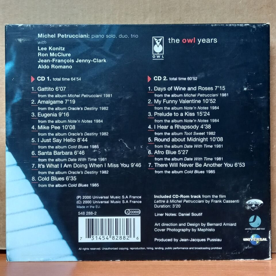 MICHEL PETRUCCIANI – DAYS OF WINE AND ROSES (2000) - 2CD 2.EL