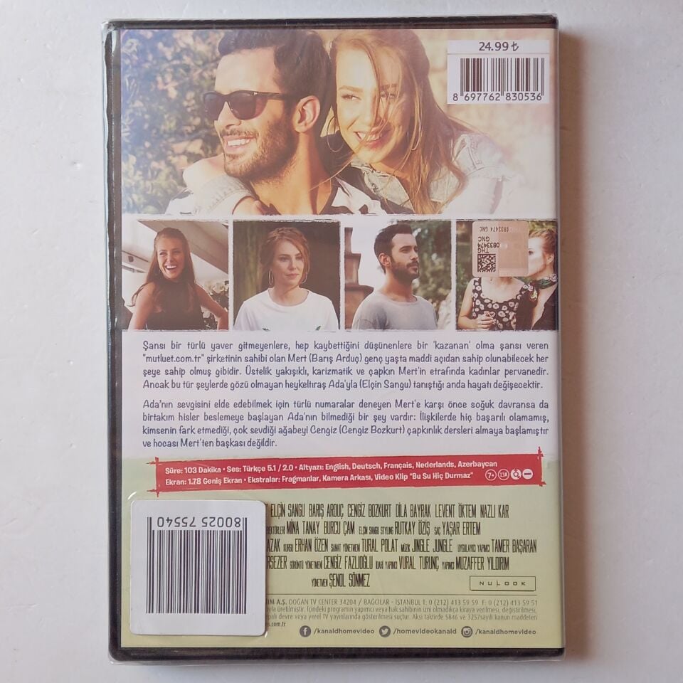 MUTLULUK ZAMANI - ELÇİN SANGU, BARIŞ ARDUÇ, CENGİZ BOZKURT - DVD AMBALAJINDA SIFIR
